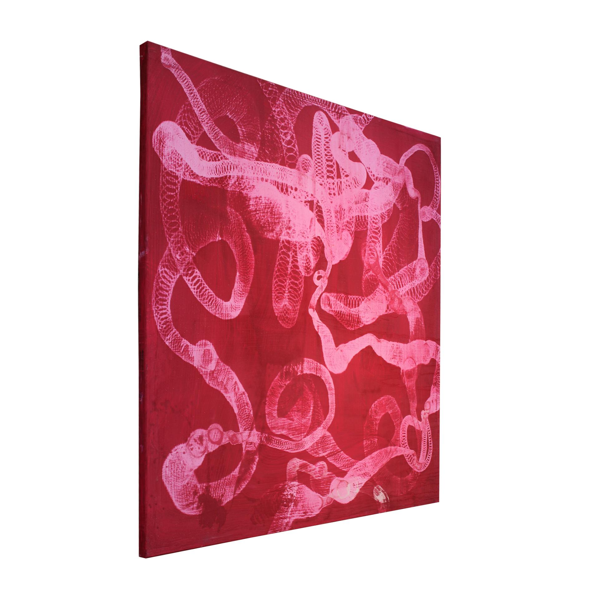Quantum Pink 2023 von Susy Gomez Gemischte Medien auf Leinwand im Angebot 2