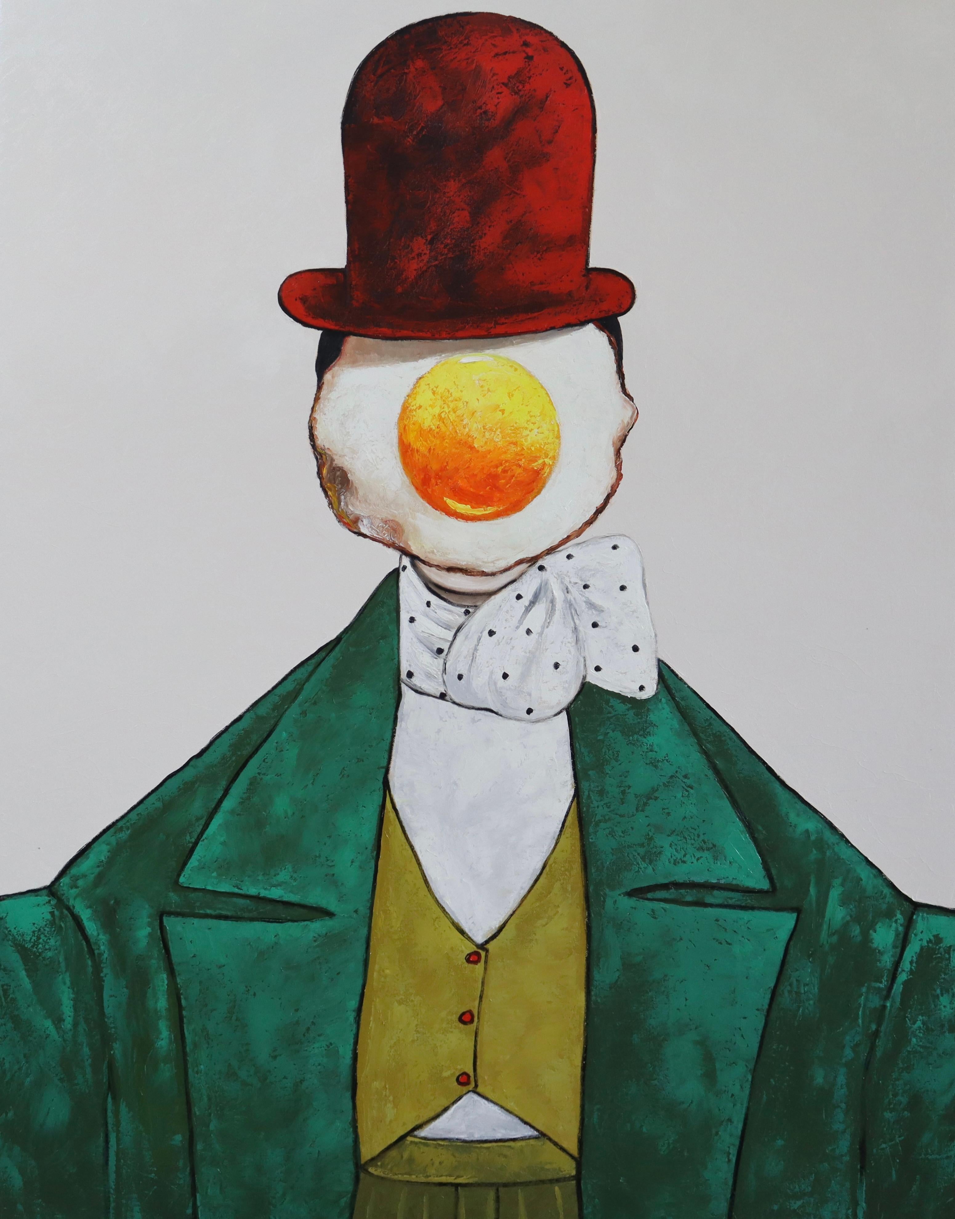 Suthamma (Ta) Byrne Portrait Painting - Egg Boy Dressed to Kill