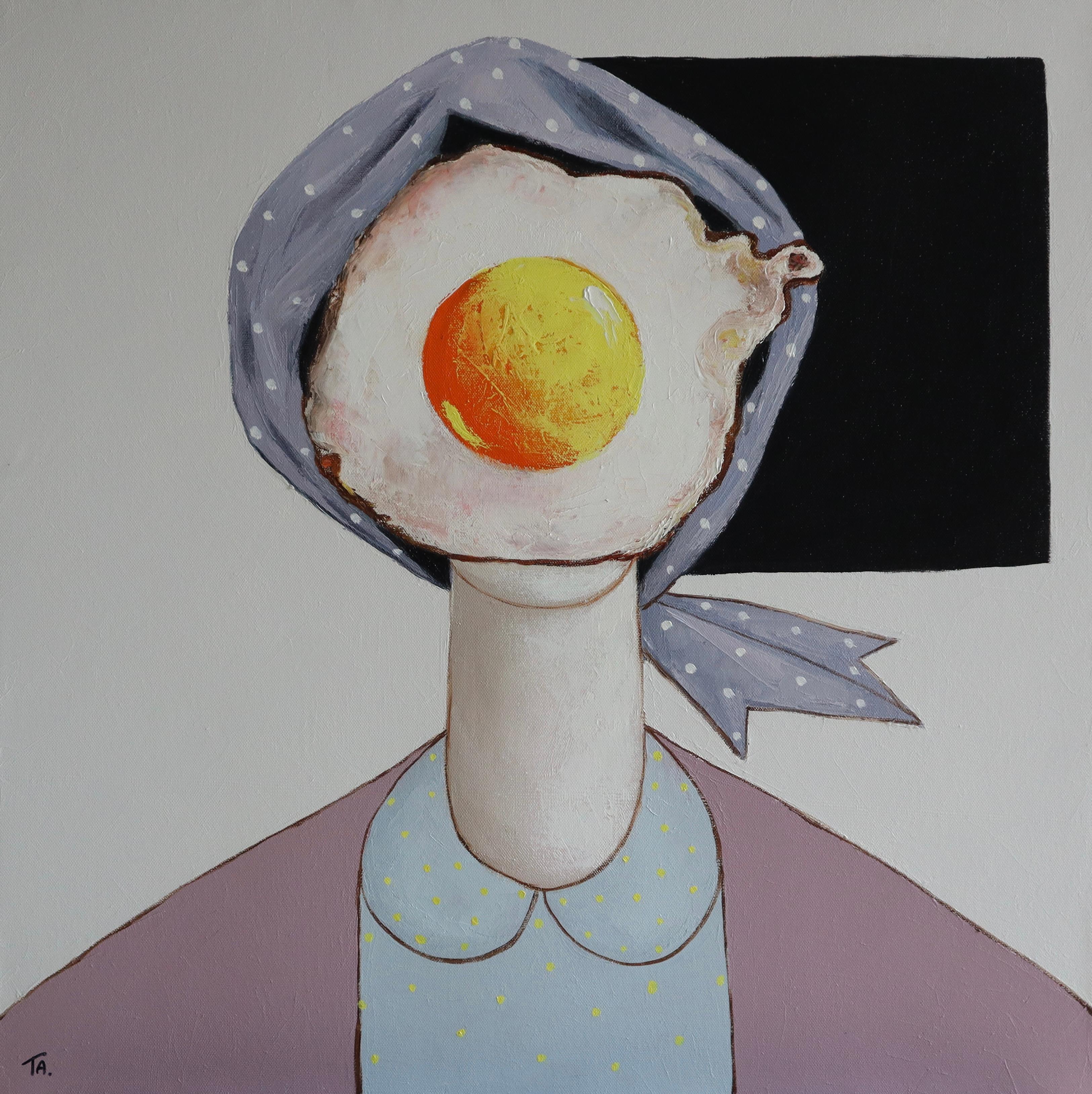 Suthamma (Ta) Byrne Figurative Painting - Egg girl