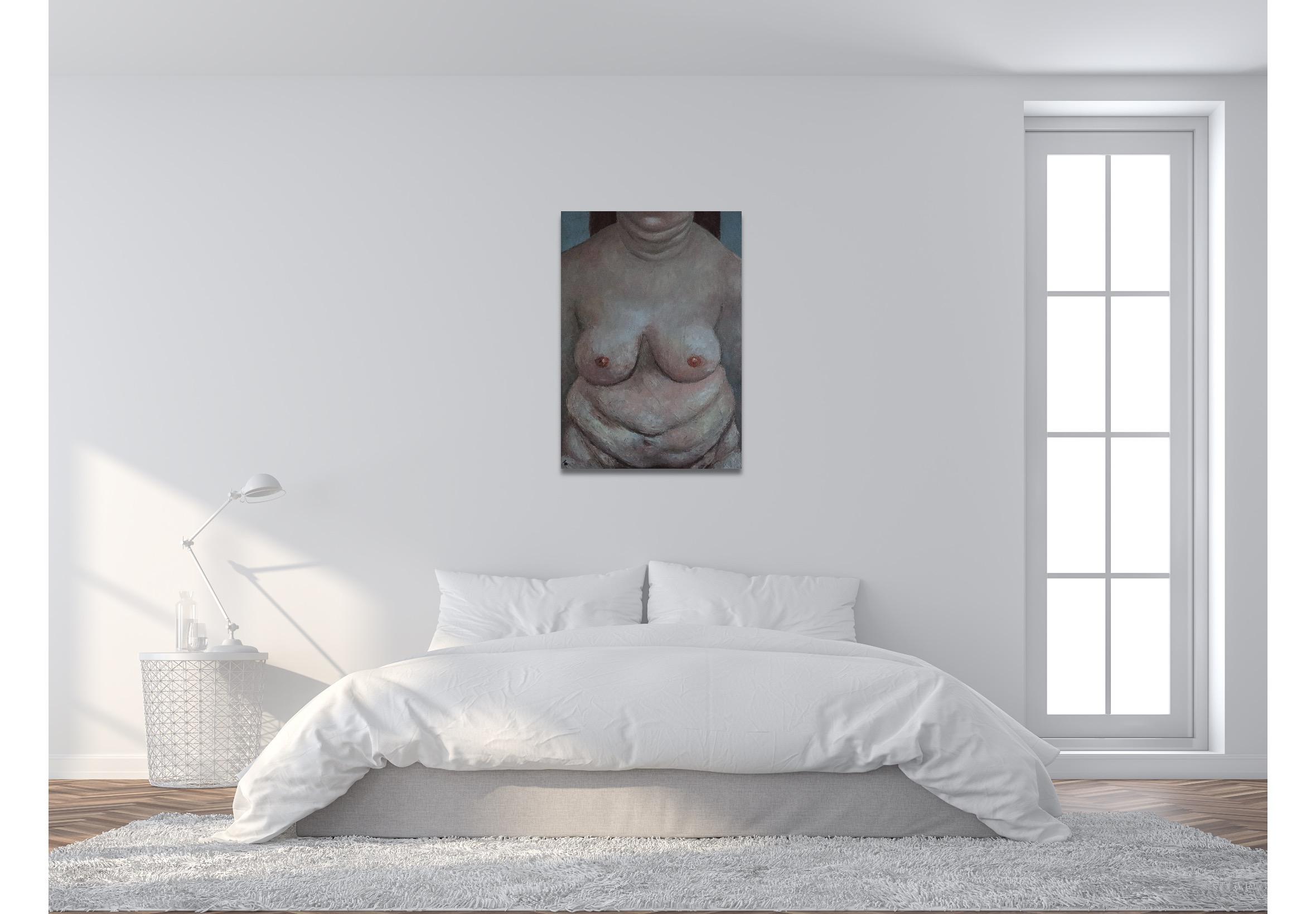 Nude - Impressionist Painting by Suthamma (Ta) Byrne