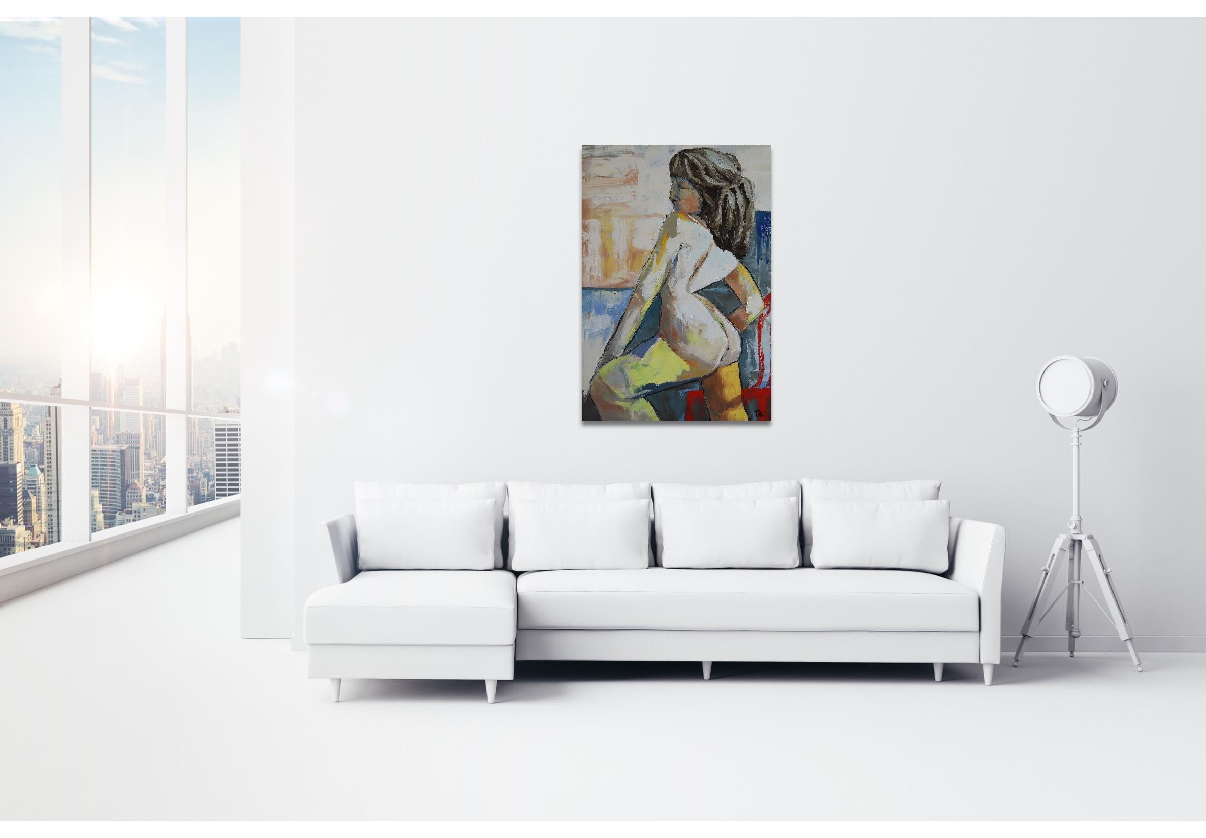 Nackte Frau (Impressionismus), Painting, von Suthamma (Ta) Byrne