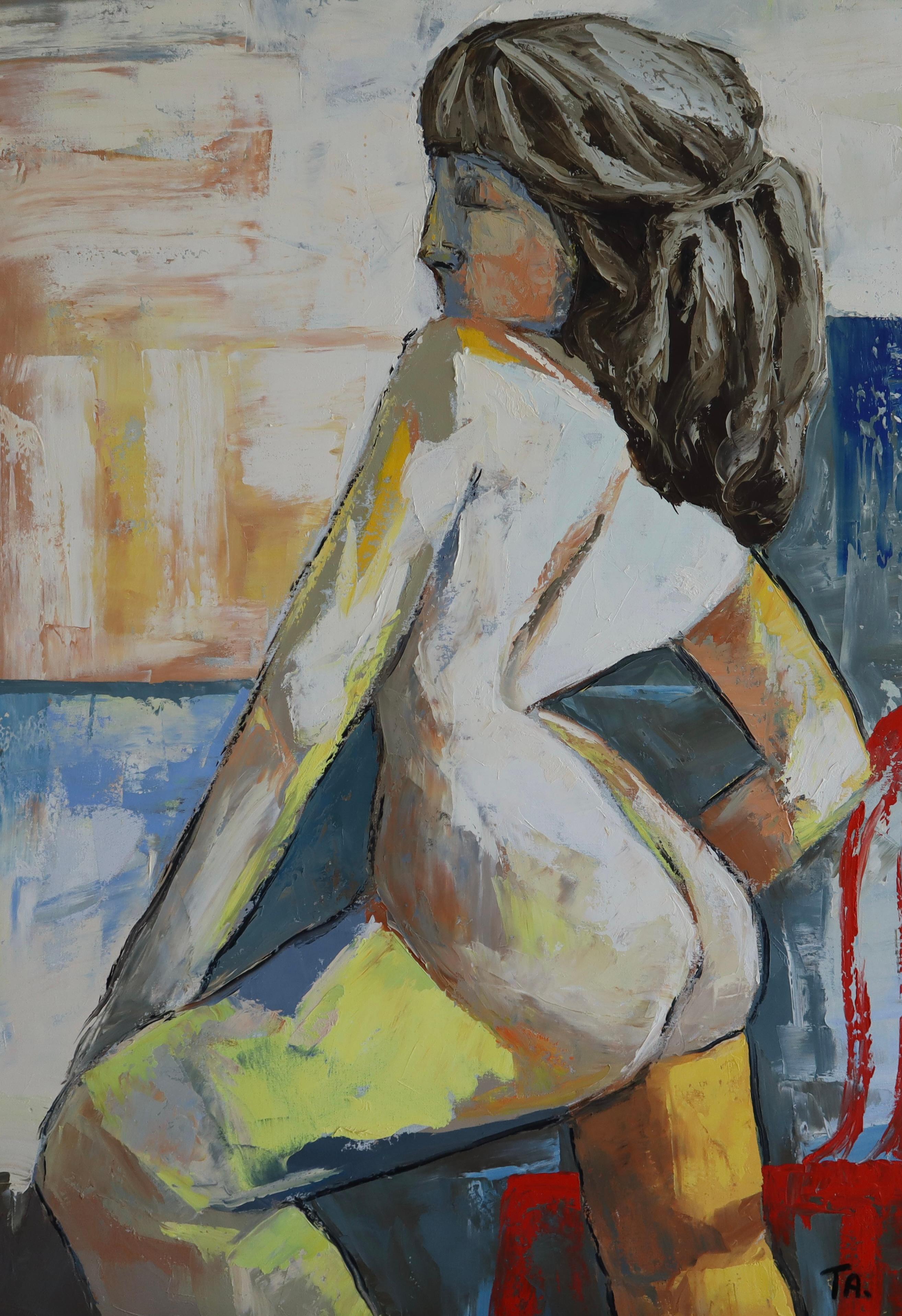 Suthamma (Ta) Byrne Figurative Painting – Nackte Frau