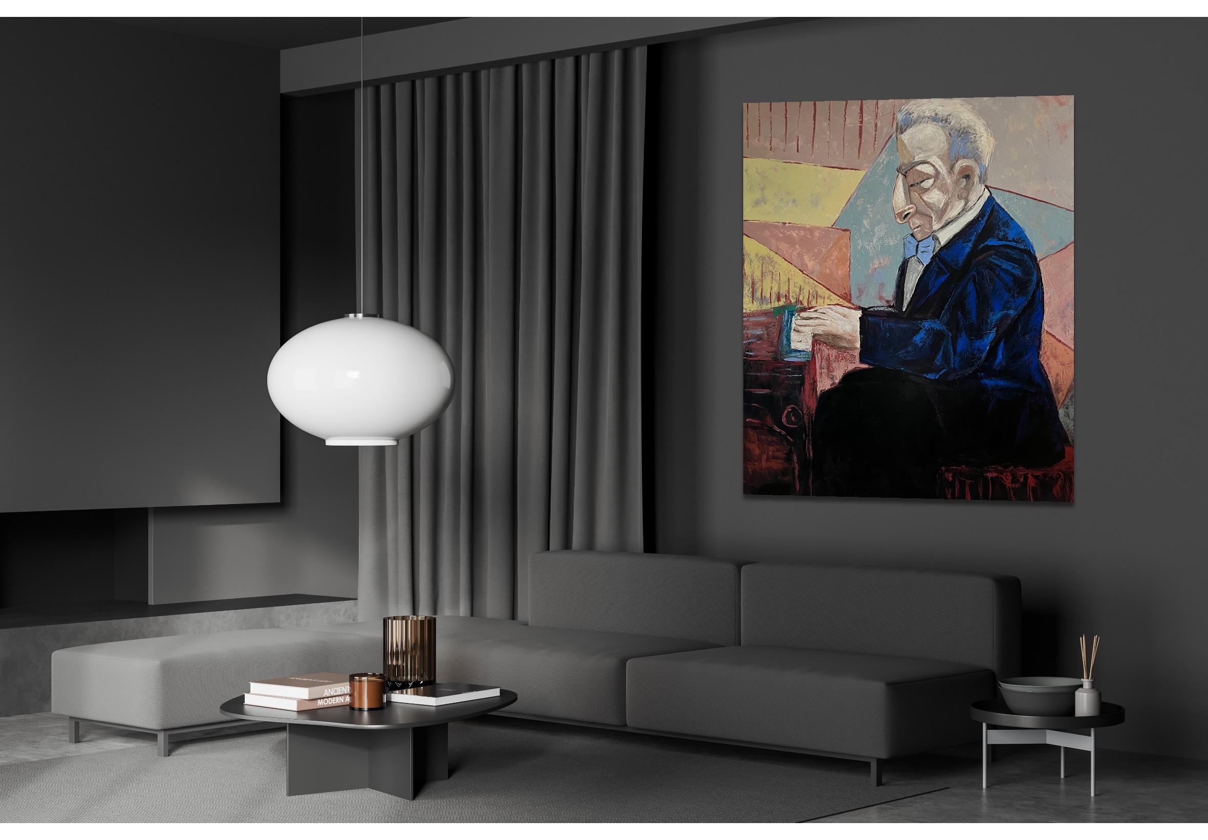 The Pianist (Impressionismus), Painting, von Suthamma (Ta) Byrne