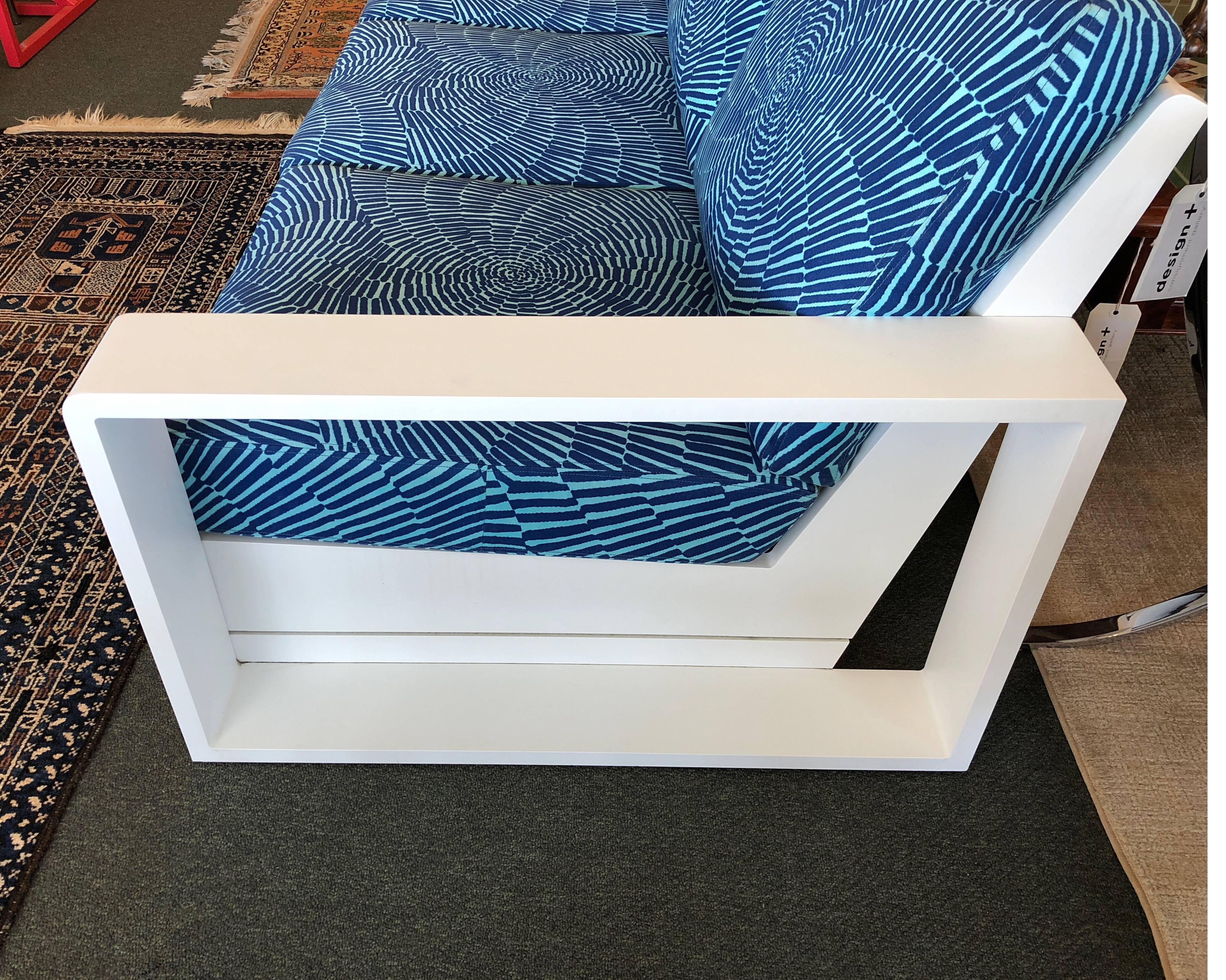 Mid-Century Modern Sutherland Three-Seat Beachside Outdoor Sofa by John Hutton For Sale