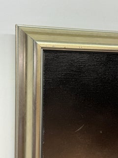 Large, mid century abstract, painting, signed "Sutton"