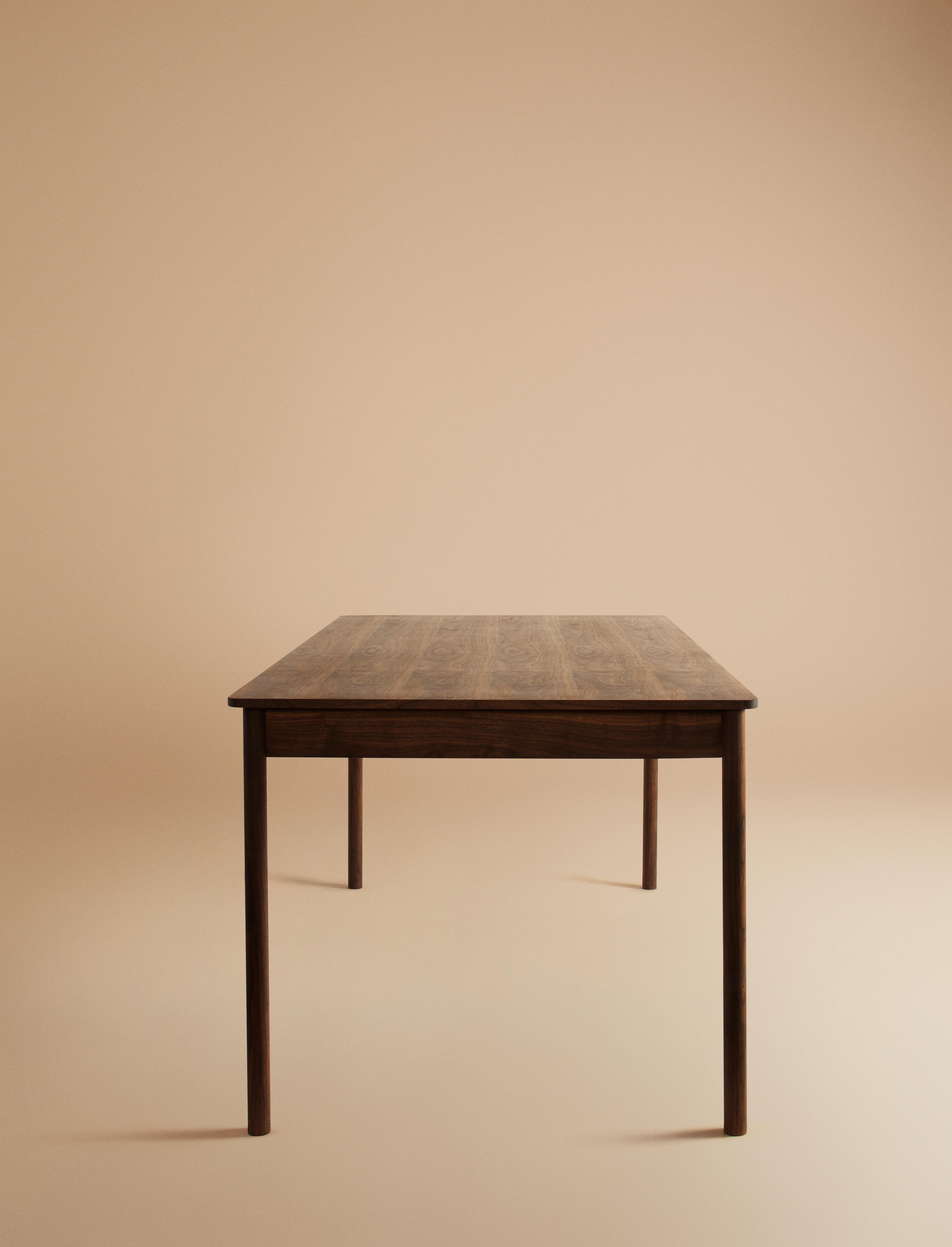 Contemporary Sutton Table Handcrafted in Walnut or Oak Designed by Kevin Frankental for Lemon