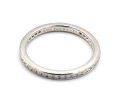 SUWA Platinum .25 Carat Diamond Eternity Band Ring