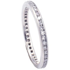 SUWA Platinum .25 Carat Diamond Eternity Band Ring