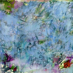 A Moment in The Water Garden, Painting, Acrylic on Canvas