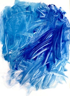 Aquamarine Sea, Painting, Acrylic on Paper