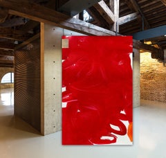 Big Red Shiny Object, Painting, Acrylic on Paper