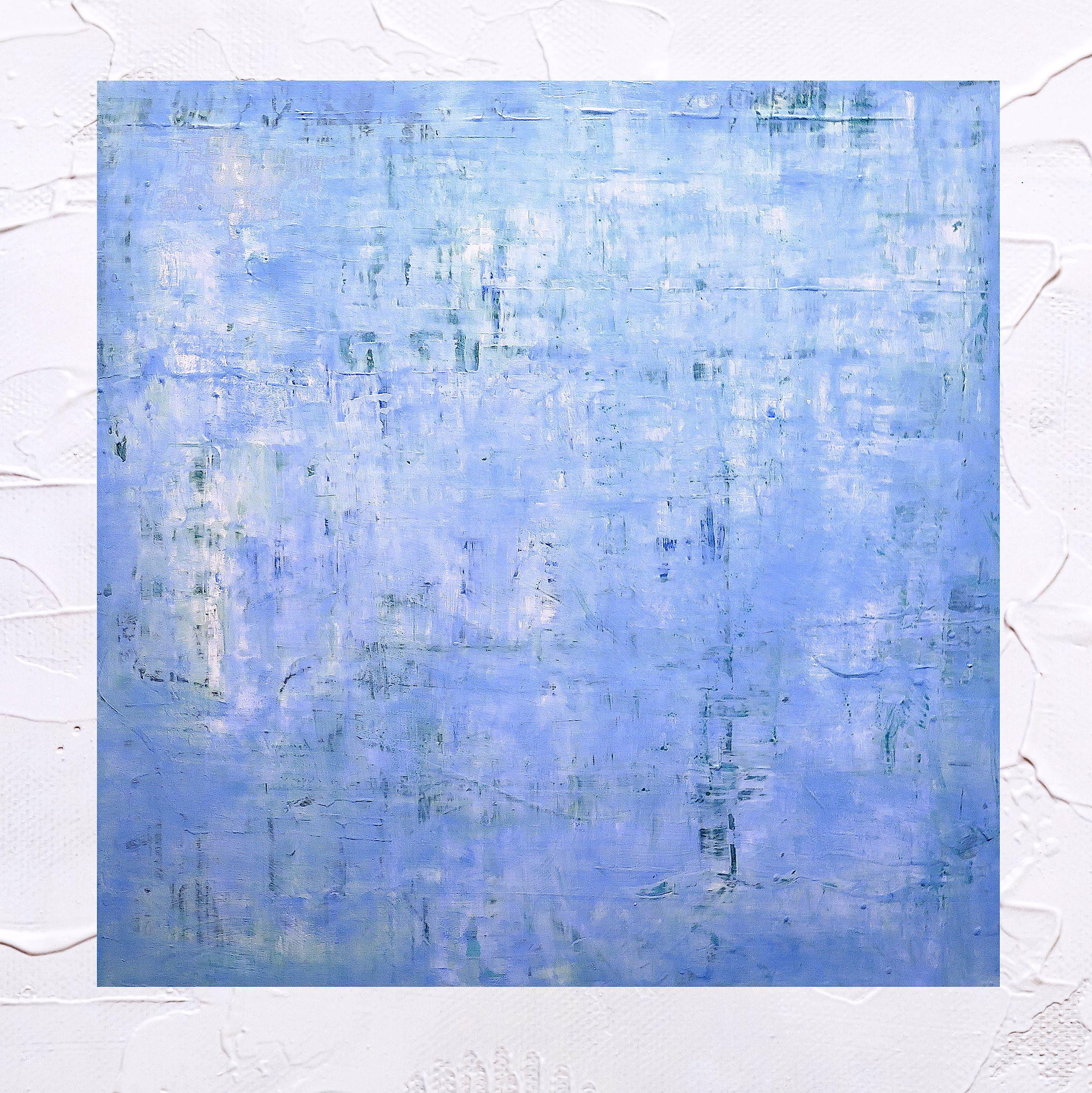 Peinture « Blackberries in the Water Garden » (Noix de mûres dans le jardin d'eau), acrylique sur toile - Contemporain Painting par Suz Shippey Borski