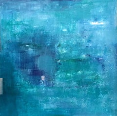 Water Garden / Light Rain, Painting, Acrylic on Canvas