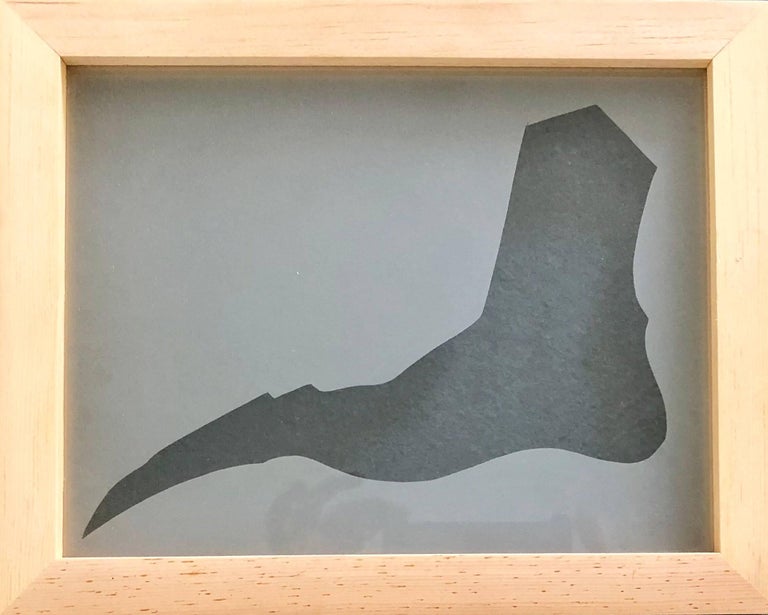 Suzan Etkin Sculpture murale en verre abstrait gravé à l'acide