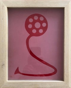 Scultura da parete in vetro acidato Opera d'arte incorniciata ed. 25 Firmata