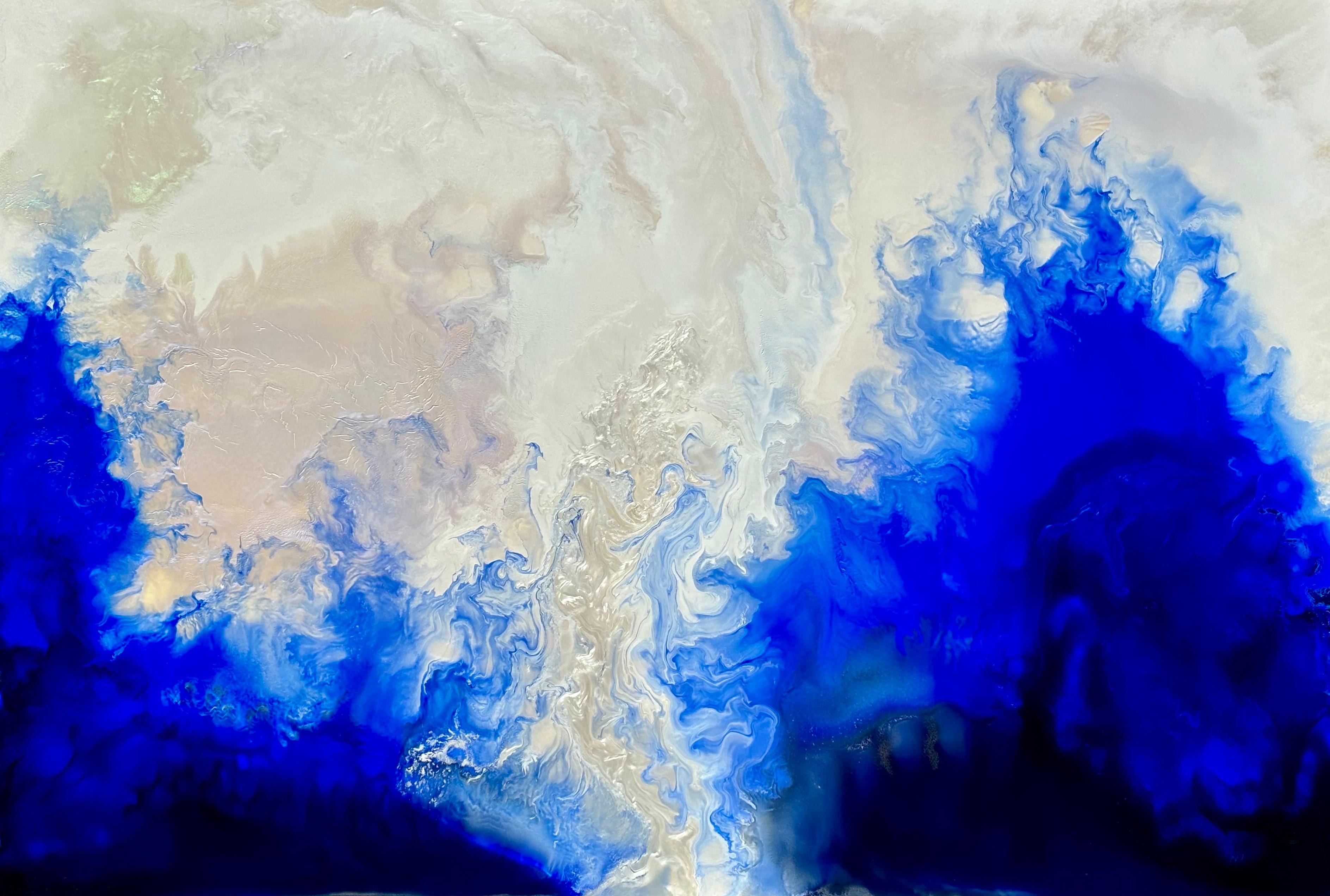 View From Space - Painting by Suzan Woodruff