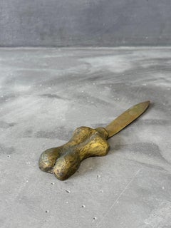 Sculpture « Coupe-papier » en bronze de Suzana Levy, Brésil, années 1960