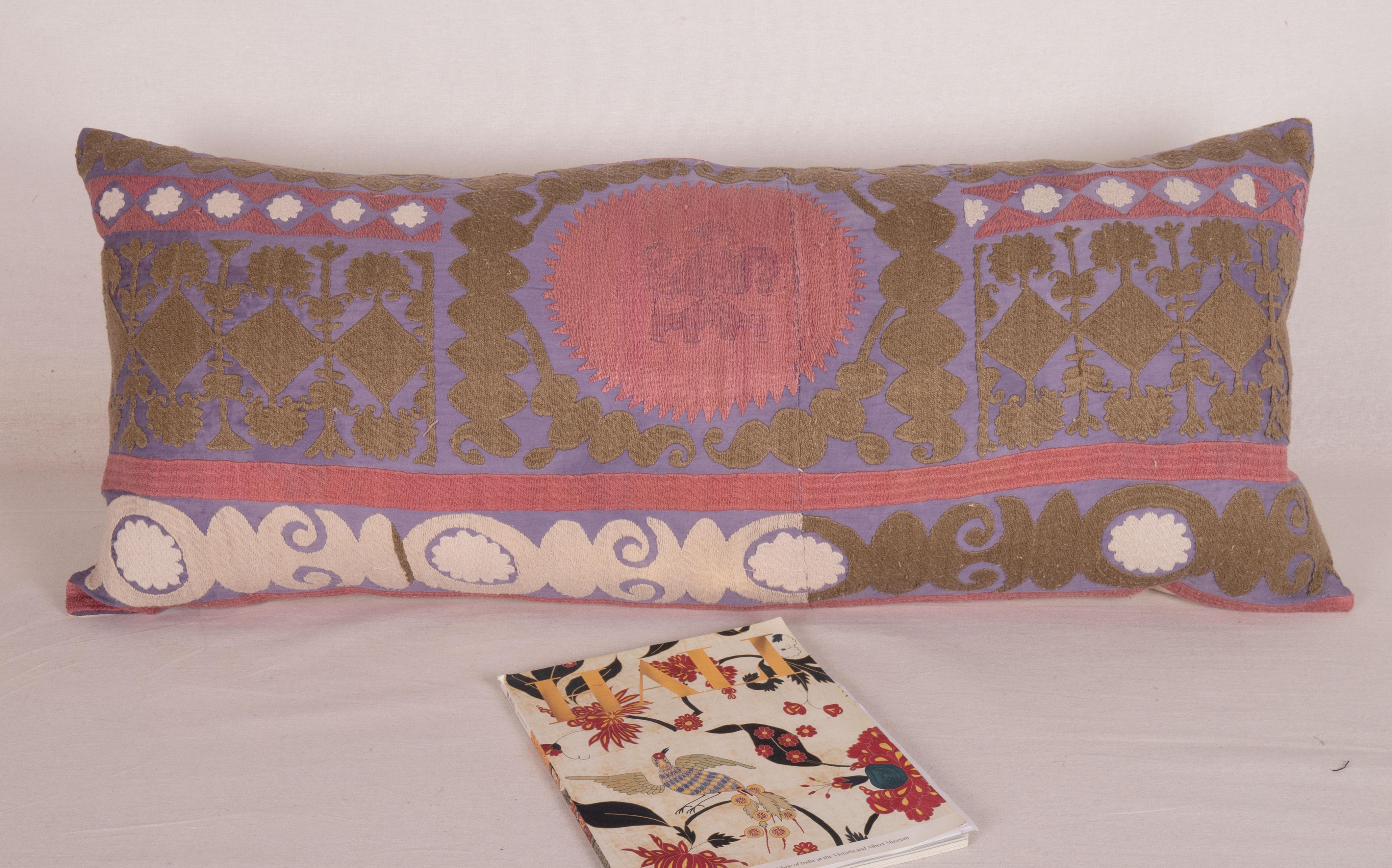 Suzani Body Pillow, Uzbekistan, Mid-20th C. For Sale 2