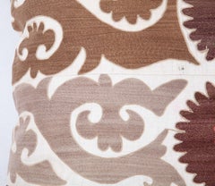 Suzani Floor Cushion Made from an Early 20th Century Uzbek Suzani