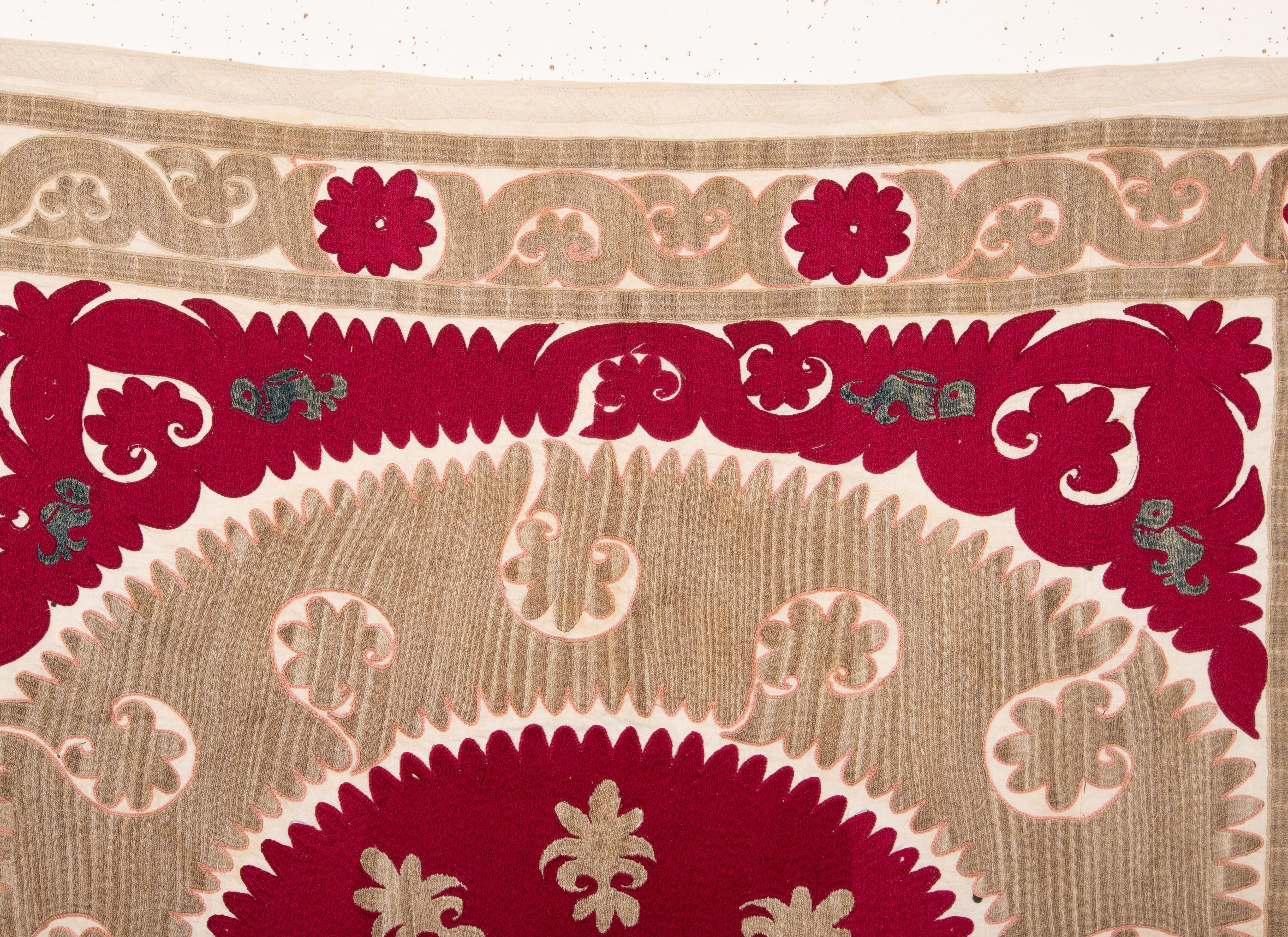 Embroidered Suzani from Samarkand, Uzbekistan, 1960s For Sale