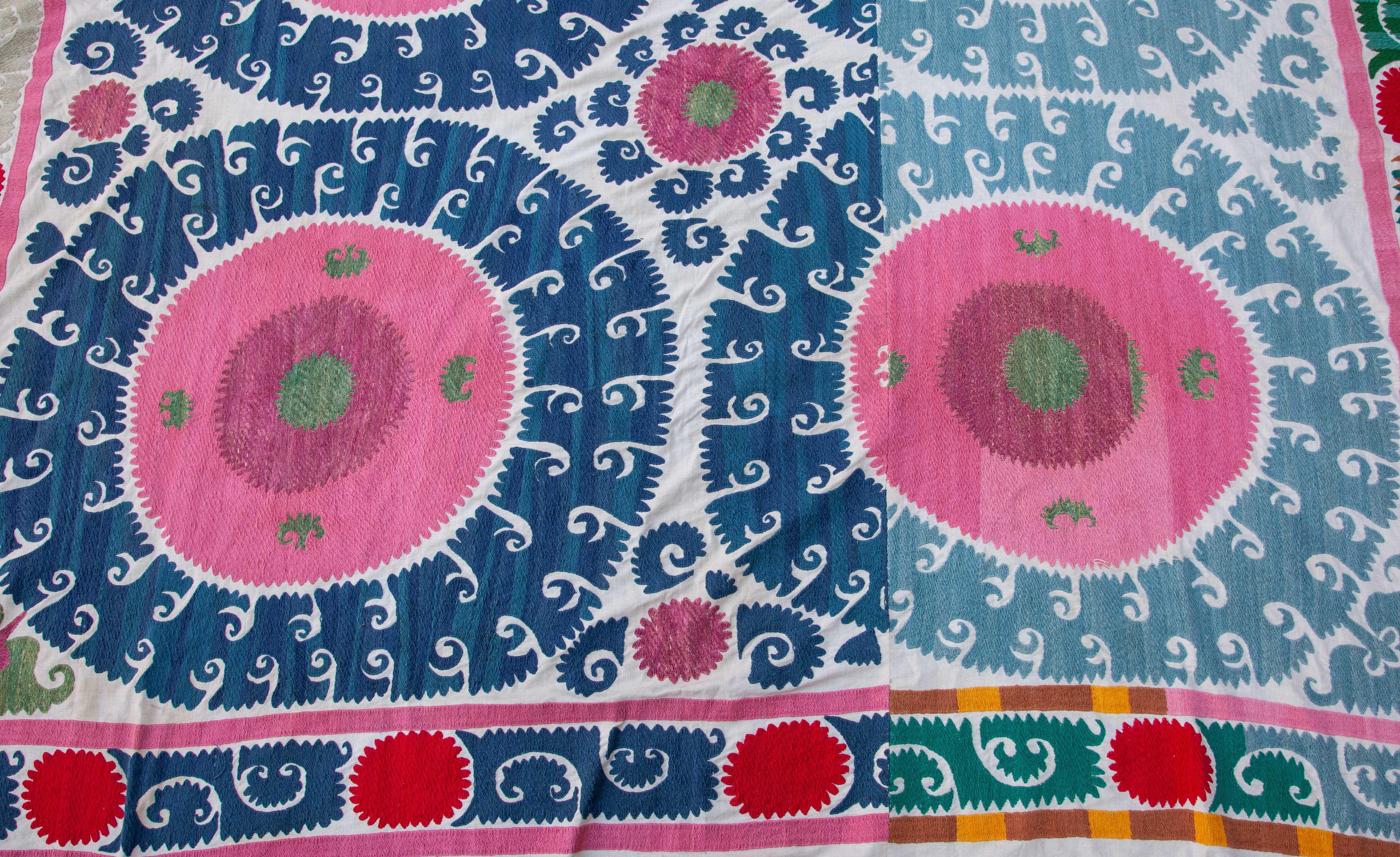 Embroidered Suzani from Samarkand Uzbekistan, Mid-20th Century