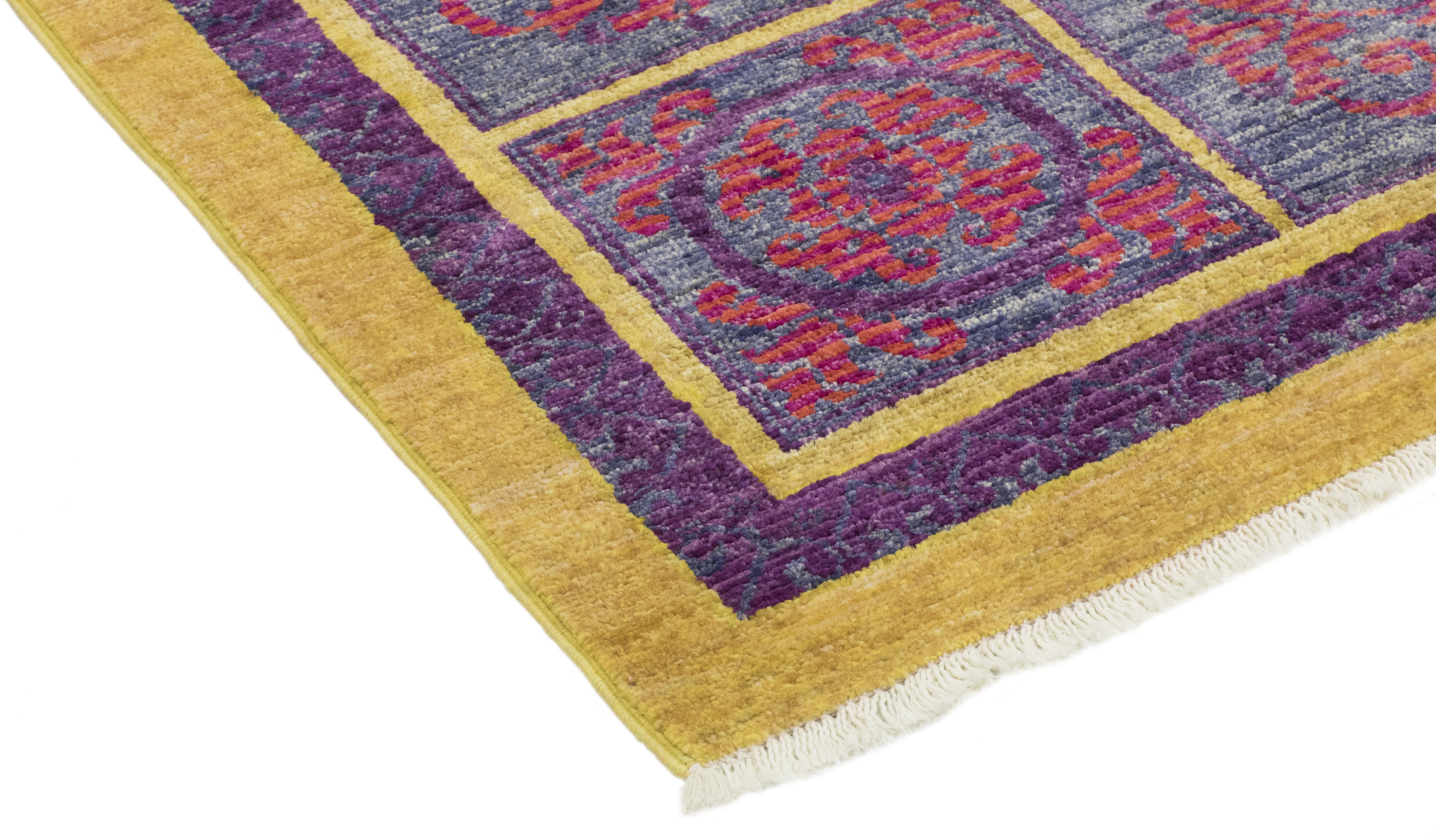 Color: Multi - Made In: Pakistan. 100% Wool. Whether boasting a field of flowers or ancient tribal symbols, patterned rugs are the easiest way to enrich a space. Subtle colors and intricate motifs reinforce the quiet sophistication of a traditional
