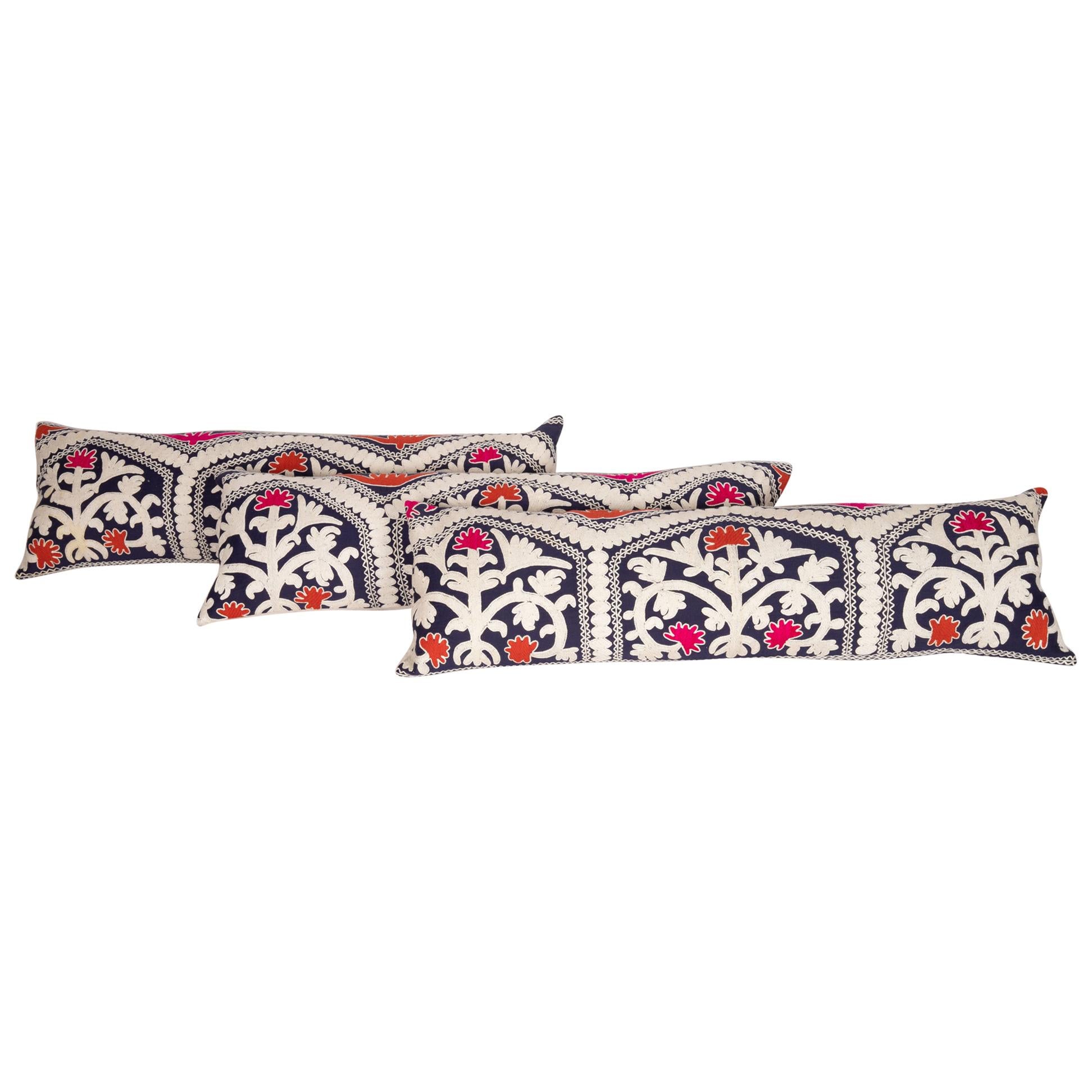 Suzani Lumbar Pillow Cases Fashioned from an Uzbek Suzani, 1960s
