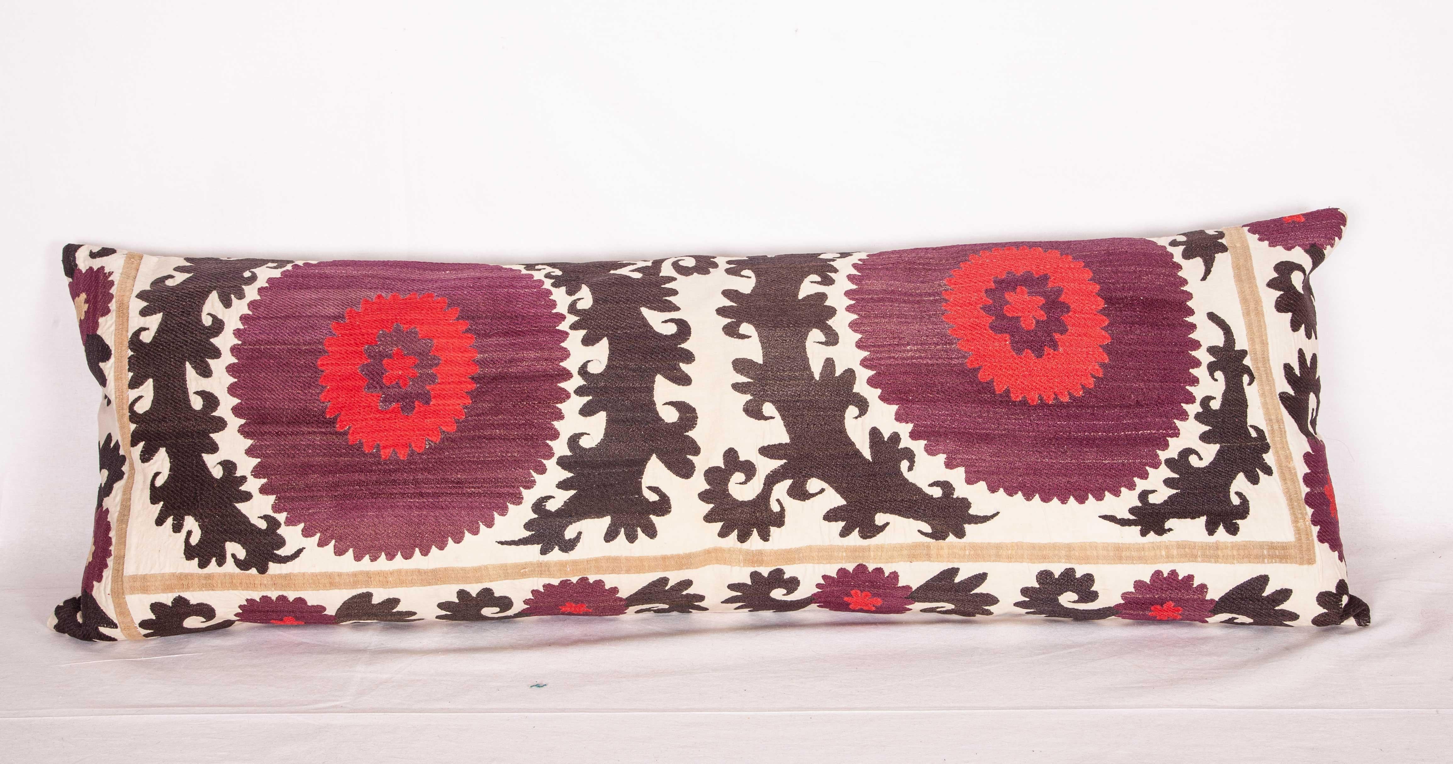 Suzani Lumbar Pillow Cases Made from an Early 20th Century Samarkand Suzani 1