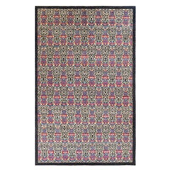 Suzani, One-of-a-Kind Hand-Knotted Area Rug, Black