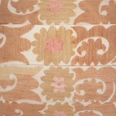 Suzani Pillow Case Fashioned from a Mid-20th Century Uzbek Suzani