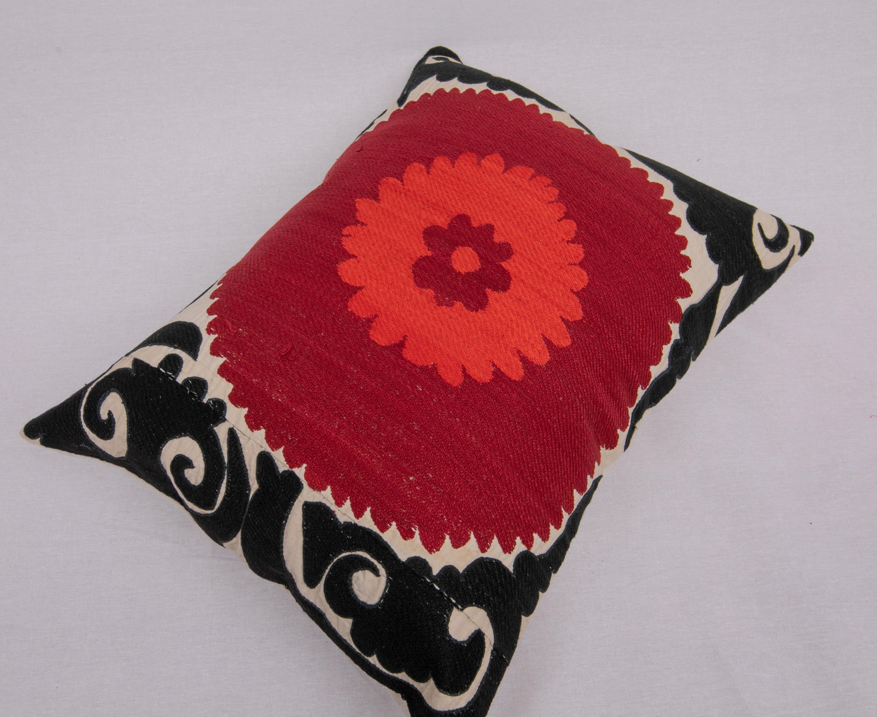 Cotton Suzani Pillow Case Made from a 1930s Suzani For Sale