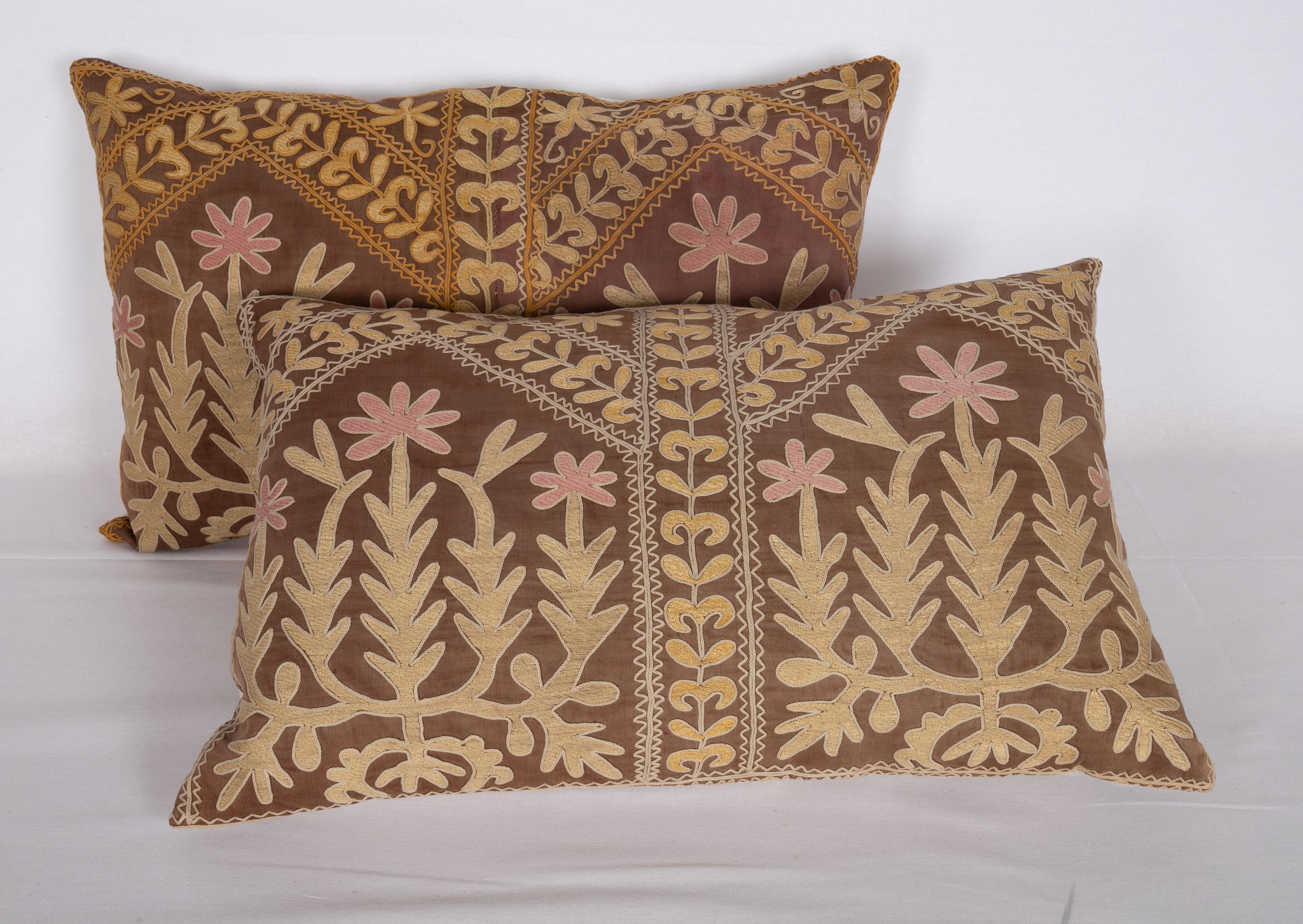 Cotton Suzani Pillow Case Made from a Mid-20th Century Samarkand Suzani