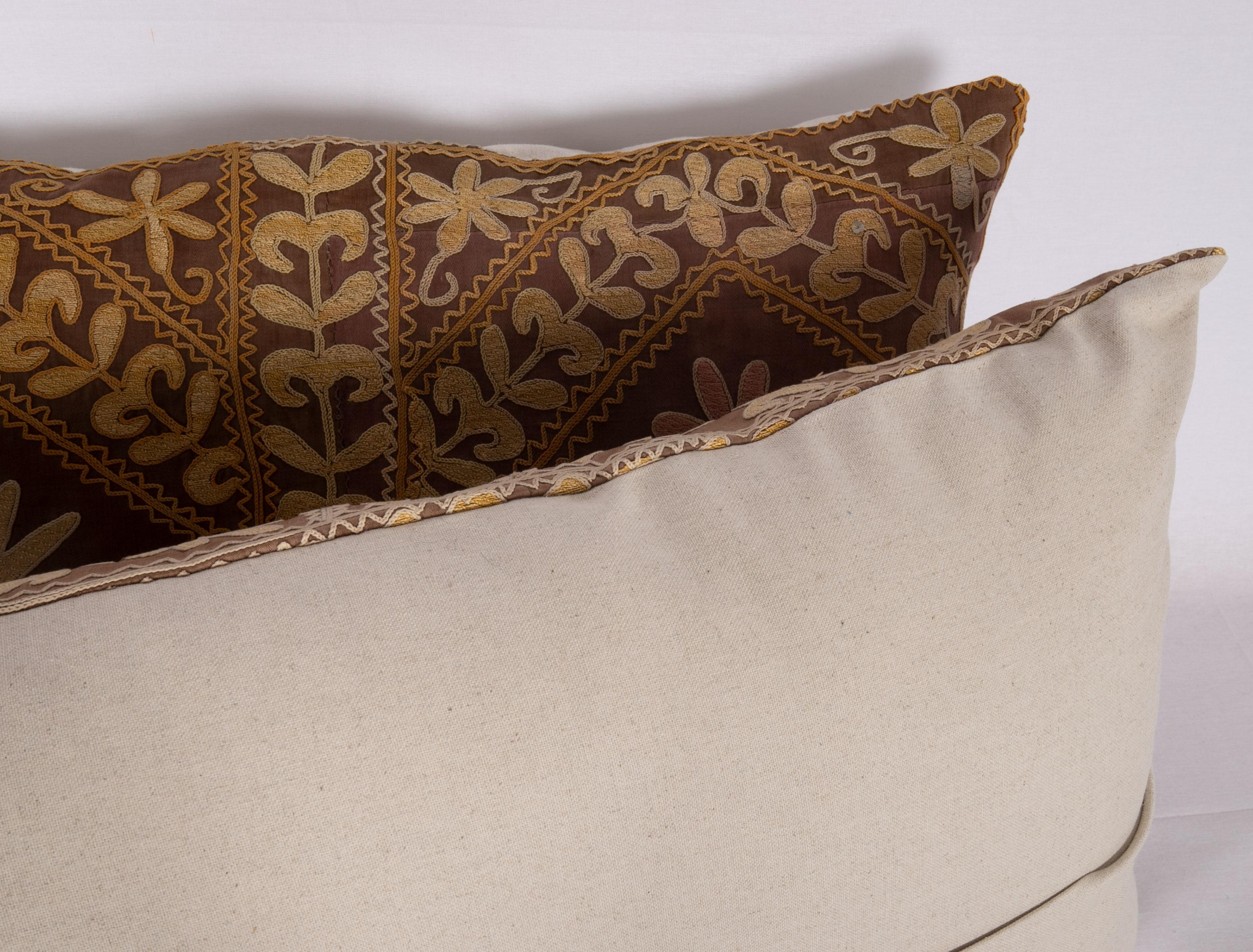 Suzani Pillow Case Made from a Mid-20th Century Samarkand Suzani 2