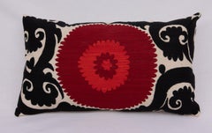Suzani Pillow Case, Made from a Mid 20th C. Uzbek Suzani