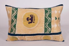Suzani Pillow Case, Made from a Mid 20th C. Uzbek Suzani