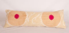 Suzani Pillow Case, Made from a Mid 20th C. Uzbek Suzani