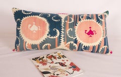 Suzani Pillow Case, Made from a Mid 20th C, Uzbek Suzani