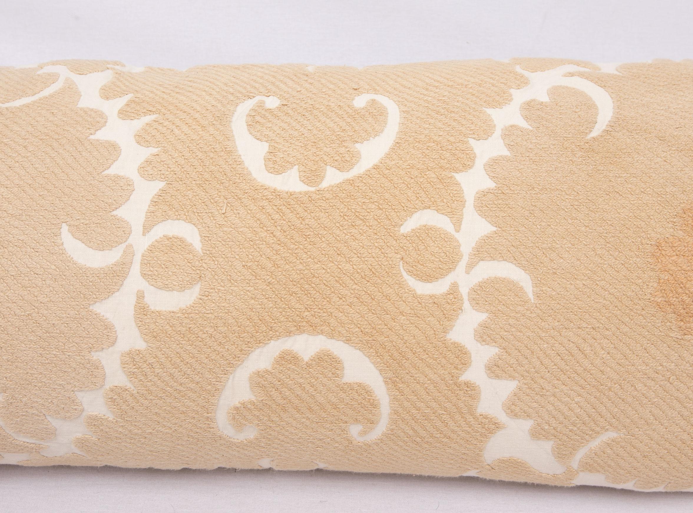 20th Century Suzani Pillow Case, Made from a Mid 20th C. Uzbek Suzani For Sale