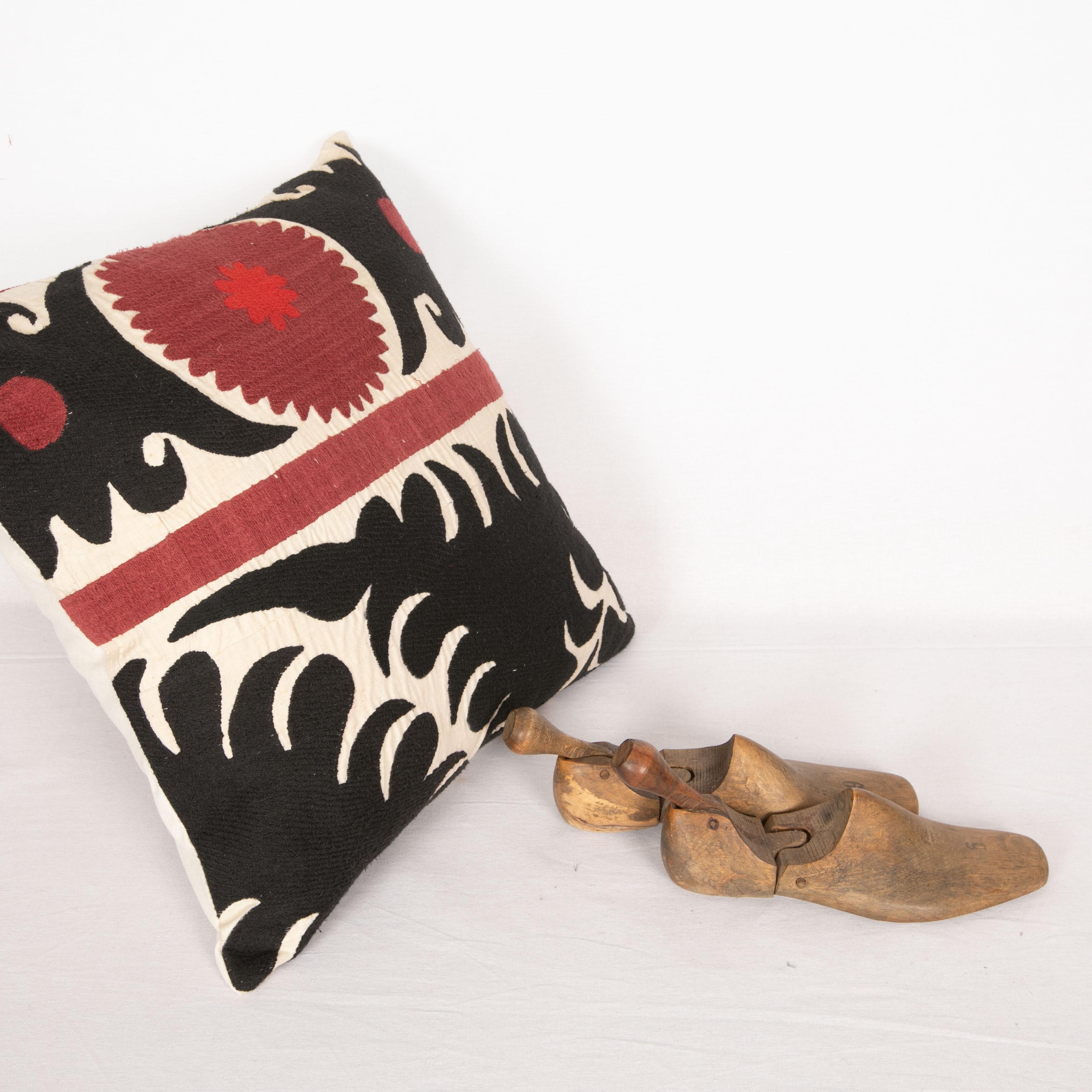 20th Century Suzani Pillow Case, Made from a Mid 20th C. Uzbek Suzani For Sale