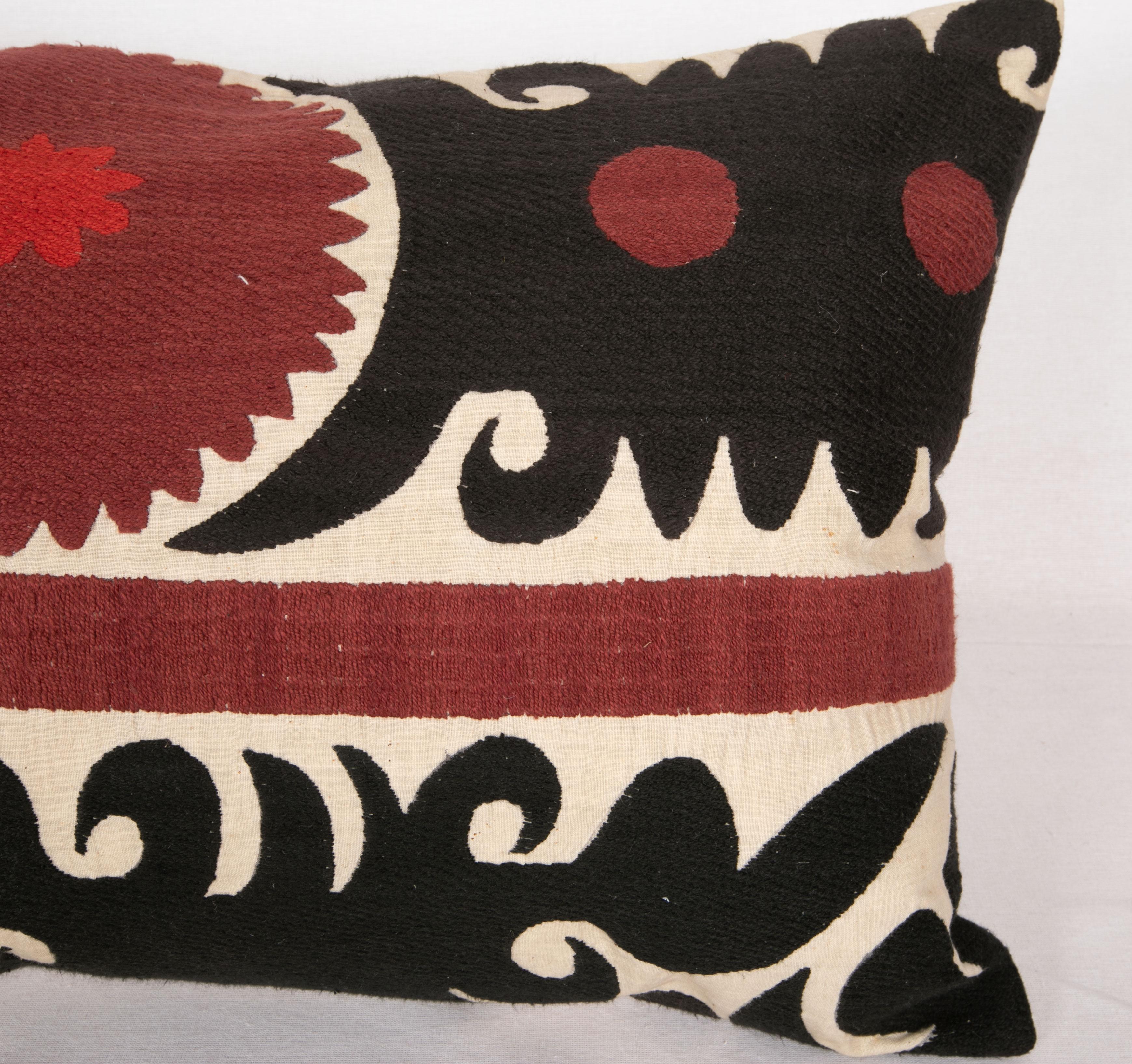 20th Century Suzani Pillow Case, Made from a mid 20th C. Uzbek Suzani For Sale