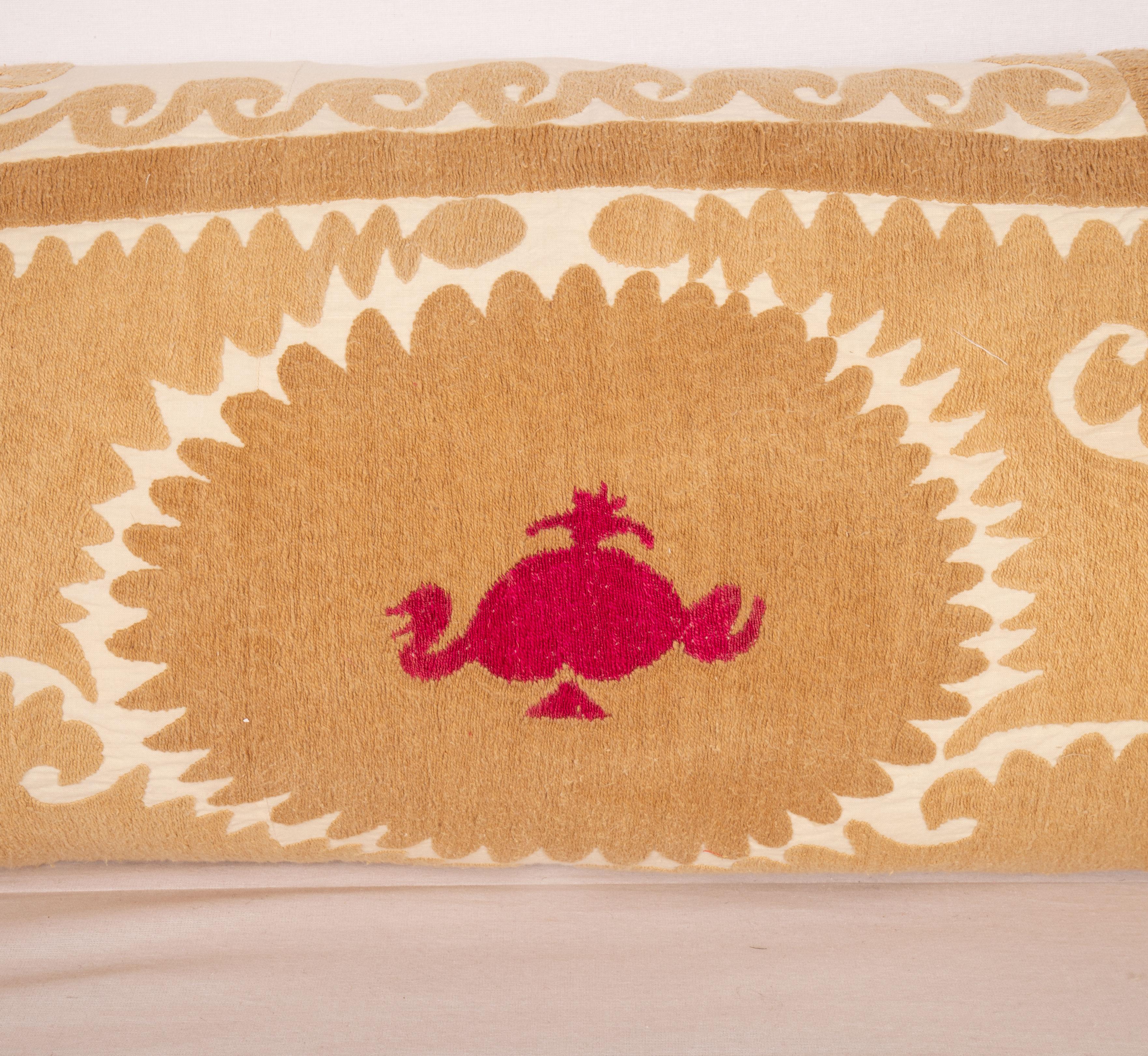20th Century Suzani Pillow Case, Made from a Mid 20th C. Uzbek Suzani