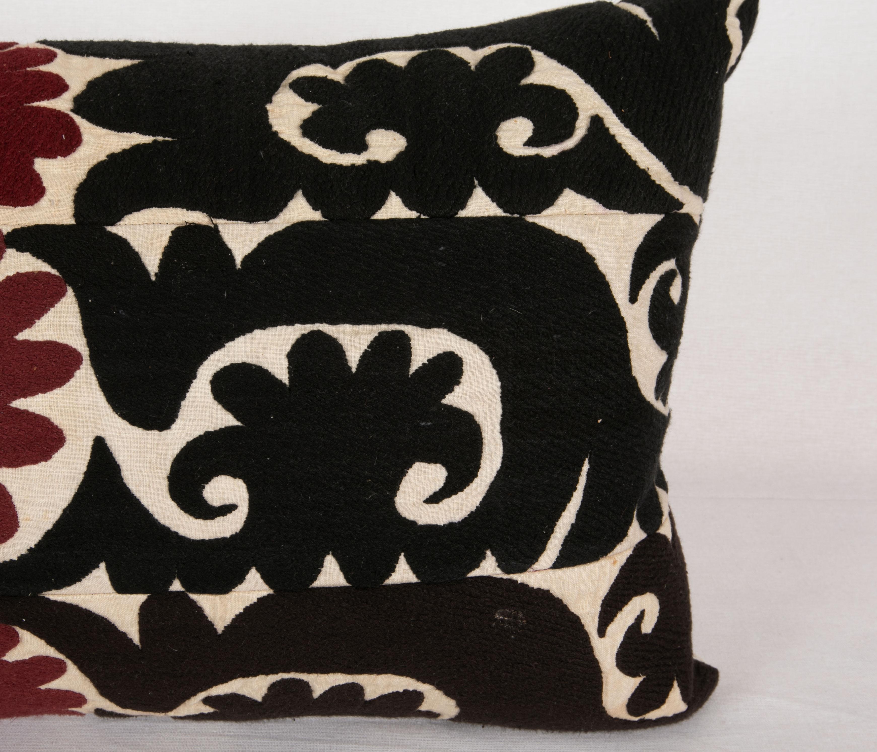 Cotton Suzani Pillow Case, Made from a mid 20th C. Uzbek Suzani For Sale