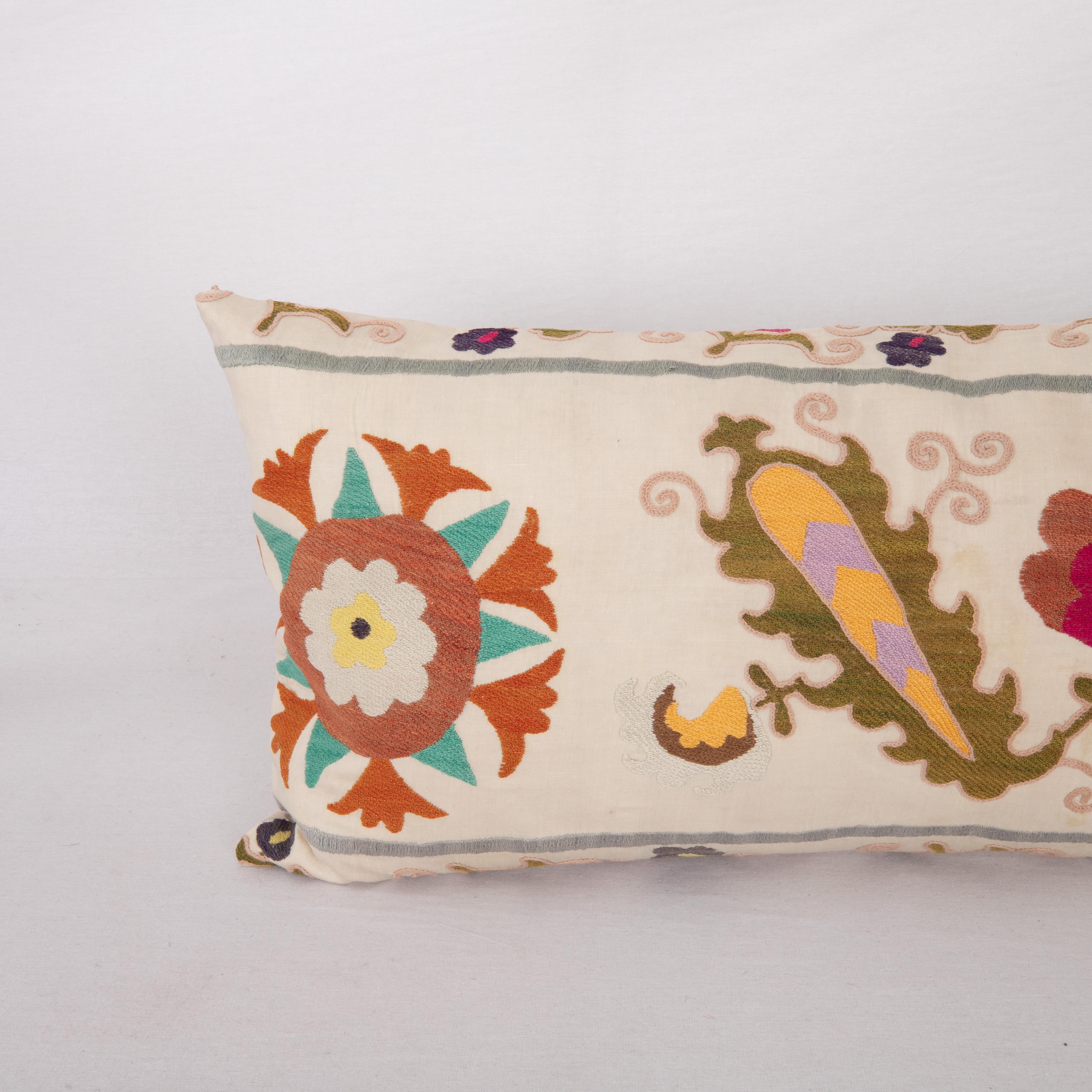Uzbek Suzani Pillow Case Made from a Vintage Suzani, 1970s For Sale