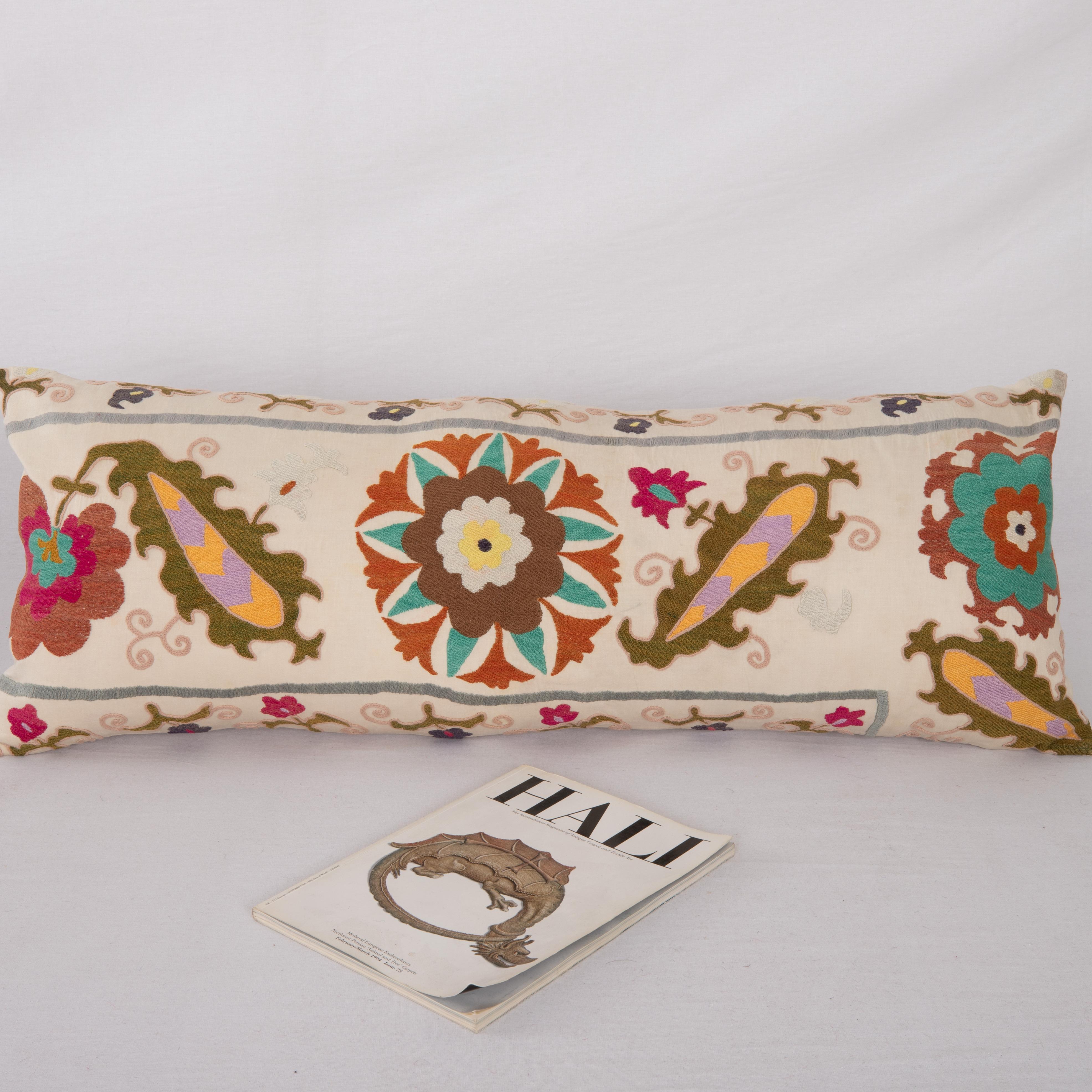 20th Century Suzani Pillow Case Made from a Vintage Suzani, 1970s For Sale