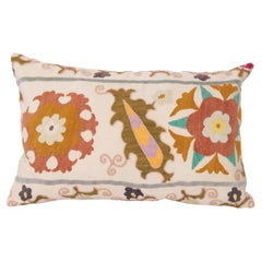 Suzani Pillow Case Made from a Vintage Suzani, 1970s Suzani Pillow Case Made from a Vintage Suzani, 1970s