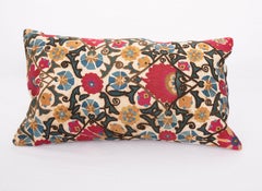 Suzani Pillow Case Made from an Antique Suzani Fragment, 19th Century