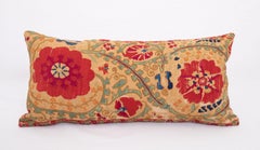 Suzani Pillow Case Made from an Antique Suzani Fragment, 19th Century