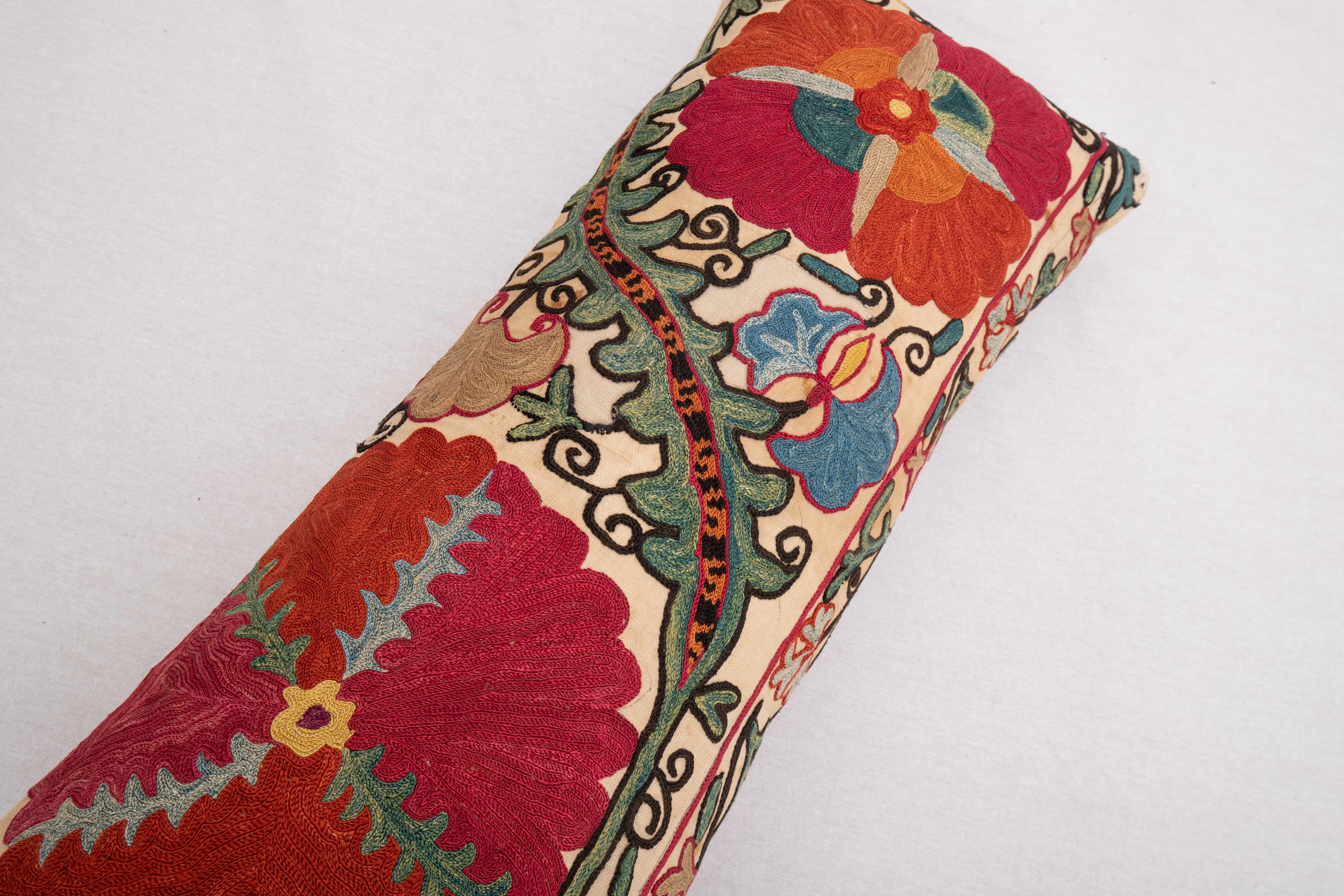 19th Century Suzani Pillow Case Made from an Antique Suzani Fragment, 19th C