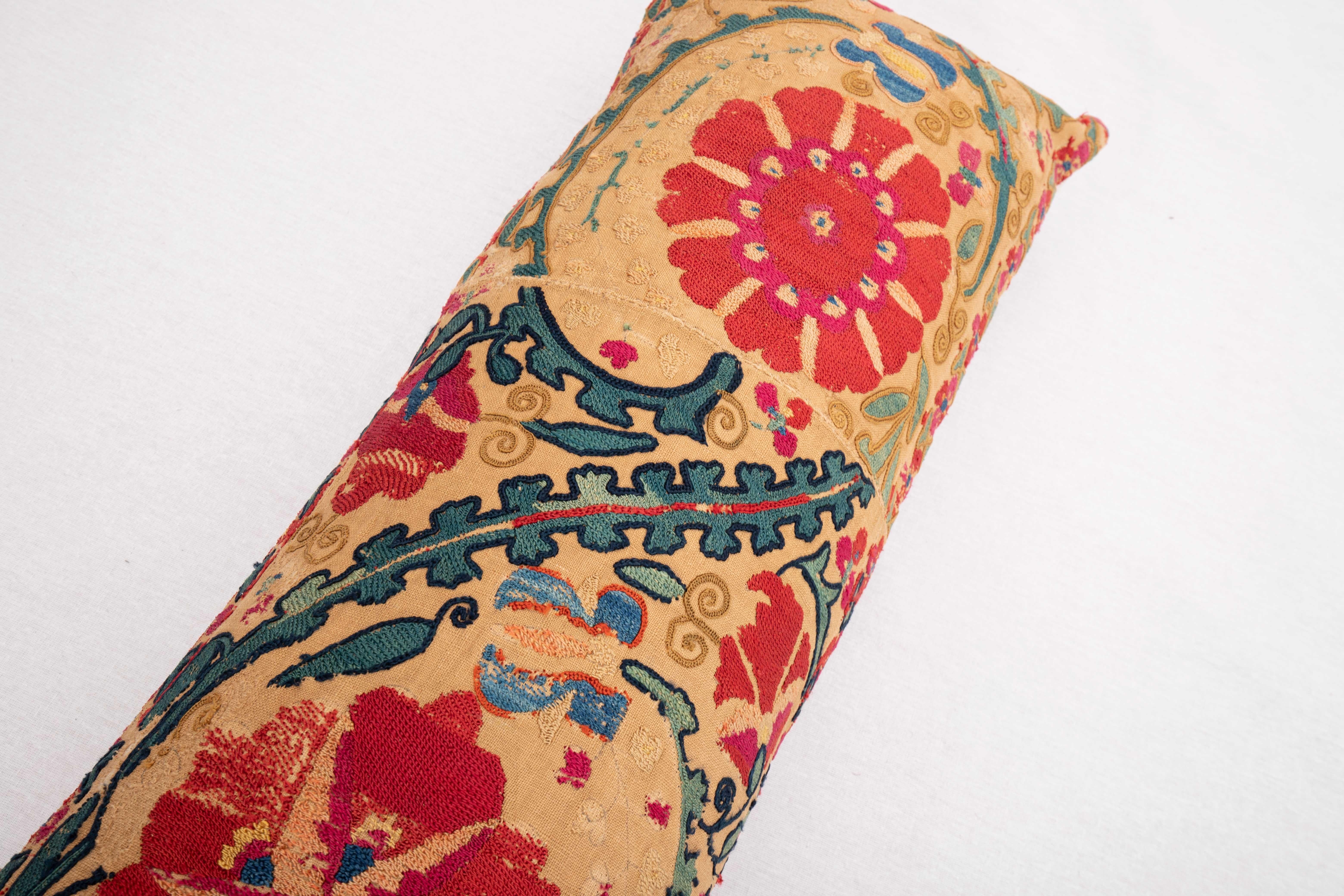 19th Century Suzani Pillow Case made from an Antique suzani Fragment, 19th C.