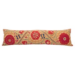 Suzani Pillow Case Made from an Antique Suzani Fragment, 19th Century